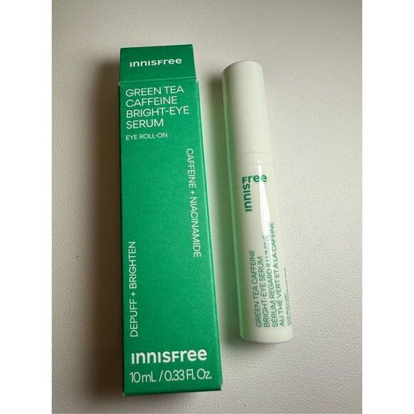 innisfree Green Tea Caffeine Bright-Eye Serum 10ml/.33oz - Picture 1 of 5